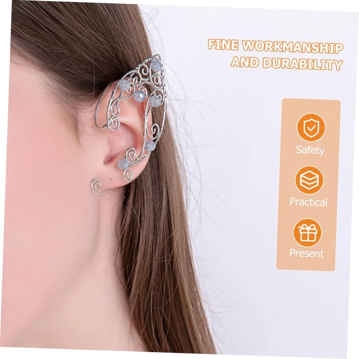 1 Pair Fairy Jewelry Ear Cuff Fairy Earrings Earring and Wraps for Ears Earring for Women Earrings