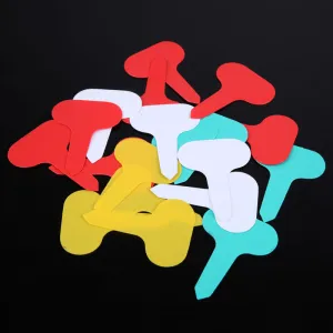 100Pcs T-type Plastic Nursery Tray Nursery Garden Plant Label  Thick Plastic Plant Tags Mark Garden Pots Planters Plant Labels