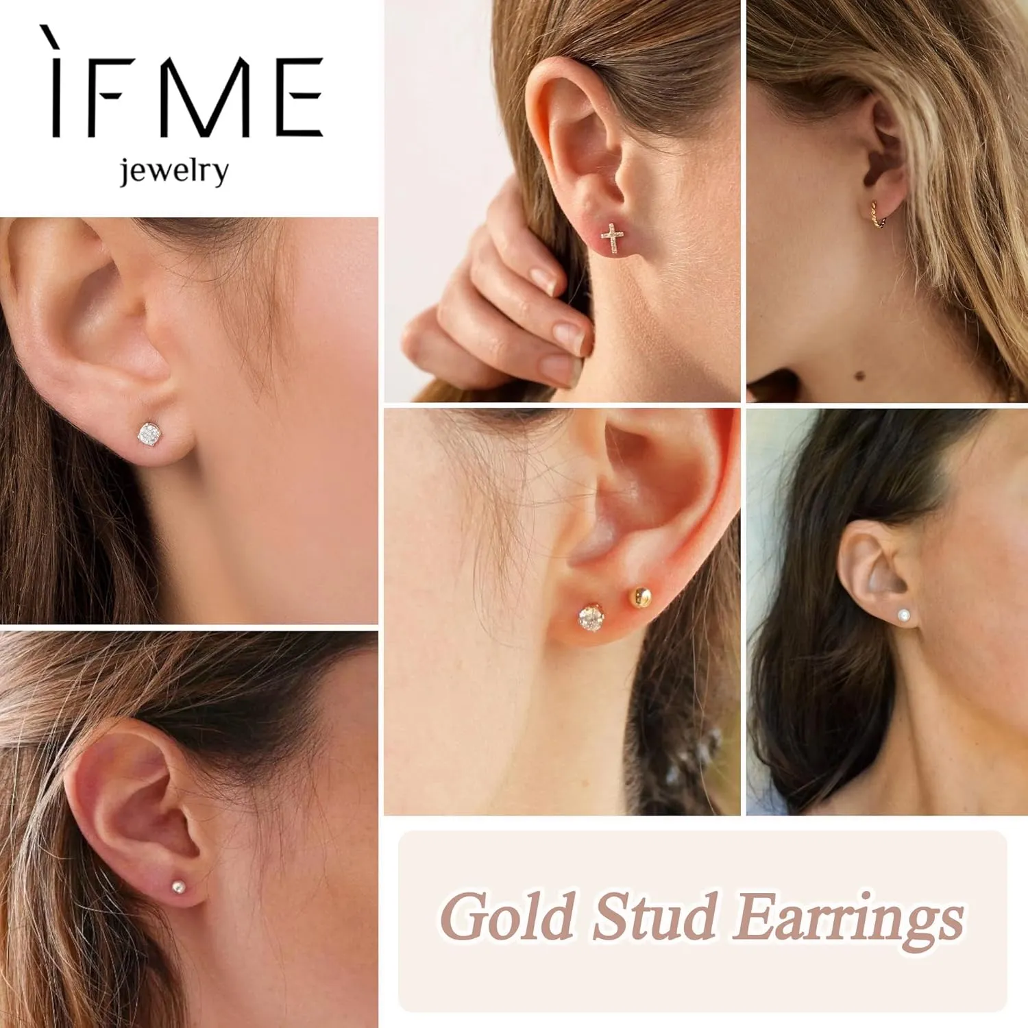 12 Pairs Small Gold Huggie Hoop Earrings Set for Women, 14K Gold Plated Hypoallergenic Tiny Trendy Stud Cartilage Earrings Pack for Jewelry Gifts