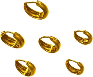 14k gold Plated Earrings for women 3Pairs Gold Hoop Earrings Set for Women Hypoallergenic Lightweight Thick gold/silver hoops Earrings for Women Gift Jewelry