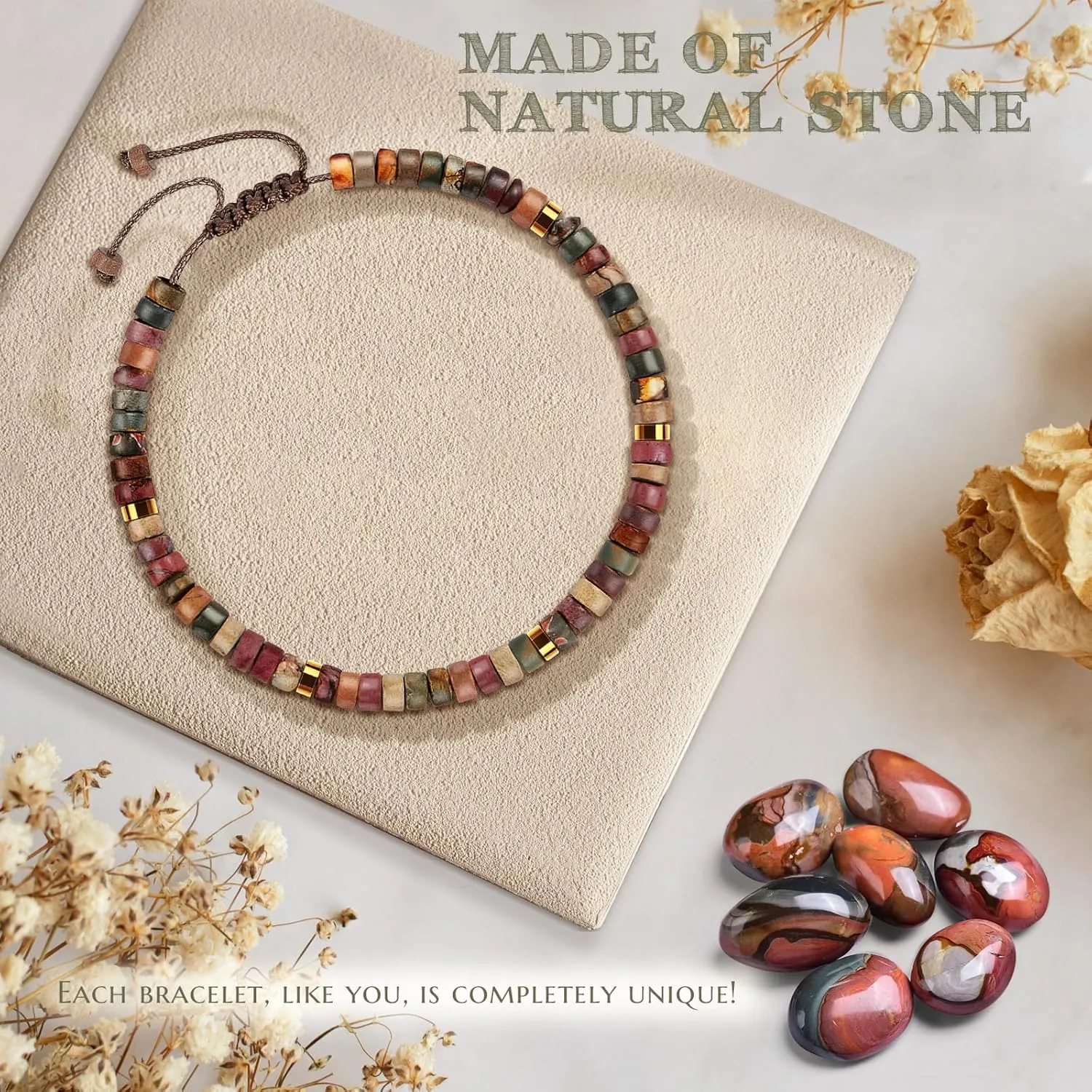 16th 21st 30th 40th 50th 60th 70th 80th Birthday Gifts for Women, Funny Natural Stone Bracelet Birthday Gifts for Her Mom Grandma Daughter Sister Friend