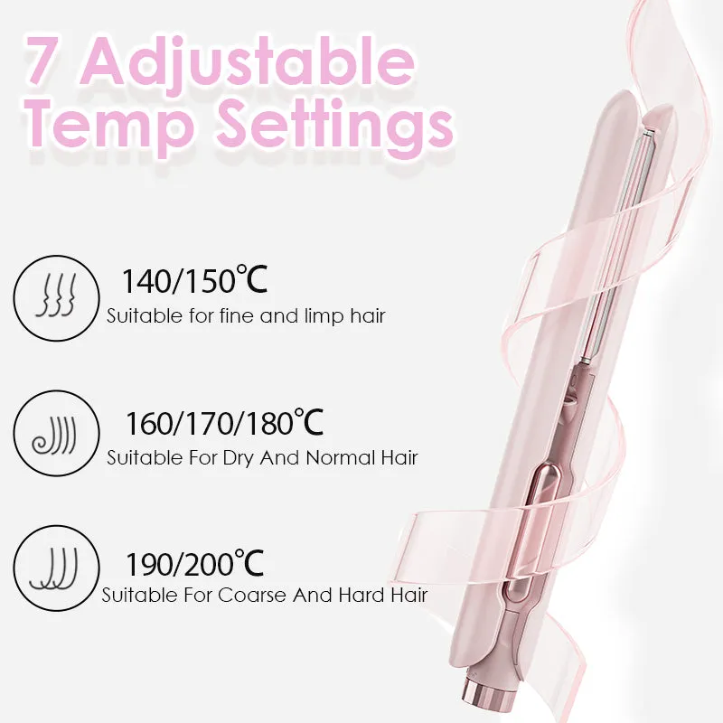 2-in-1 Hair Straightener and Curler with 3D Ceramic Plate