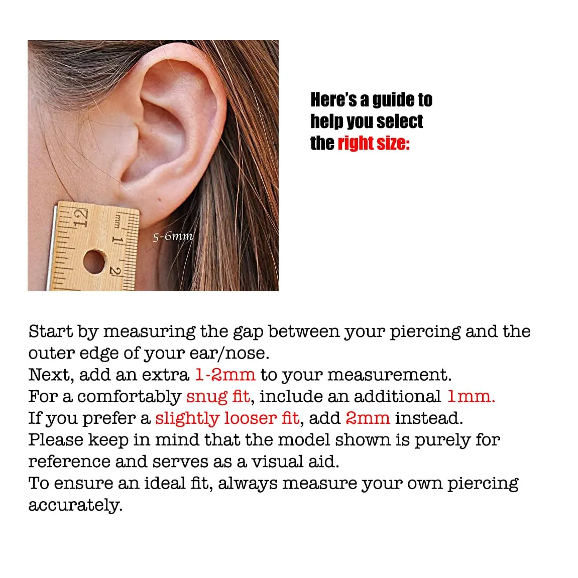 2 Pairs Set Nose Cartilage Nose Rings Small Hoops Earrings Set for Women Tragus Septum Helix Thin Multiple Piercing (8mm/ 22 gauge/ 2 pairs, Argentium Silver 935)