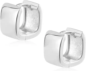 925 Sterling Silver Chunky Hoop Earrings for Women Hypoallergenic Silver Earrings Chunky Huggie Square Hoop Earrings Minimalist Silver Hoops Earrings for Jewelry Gifts