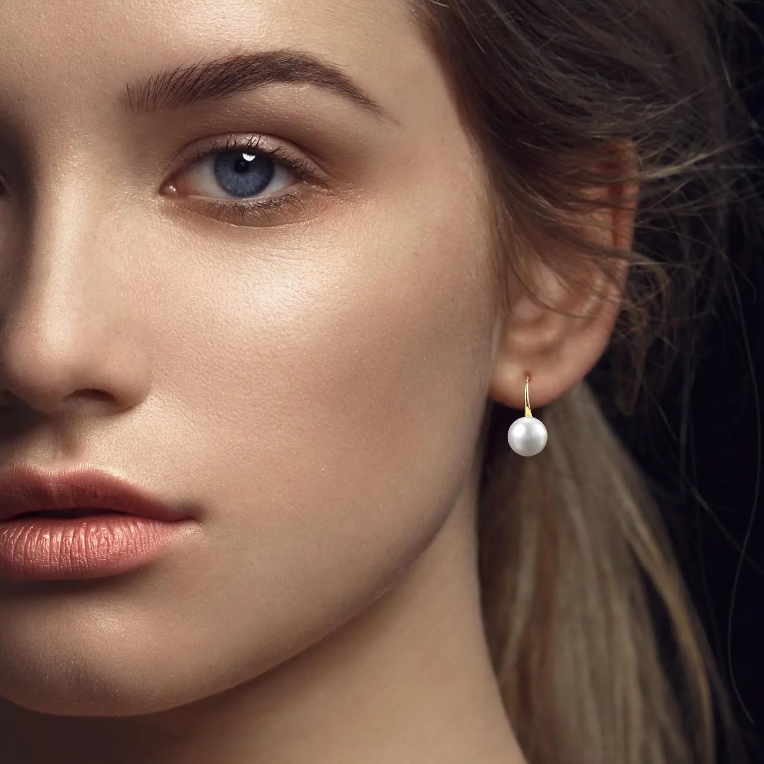 925 Sterling Silver Freshwater Cultured Handpicked AAA  Quality Pearl Drop Earring for Women