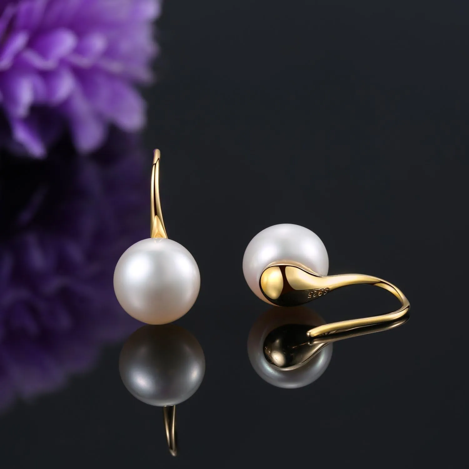 925 Sterling Silver Freshwater Cultured Handpicked AAA  Quality Pearl Drop Earring for Women