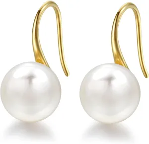 925 Sterling Silver Freshwater Cultured Handpicked AAA  Quality Pearl Drop Earring for Women