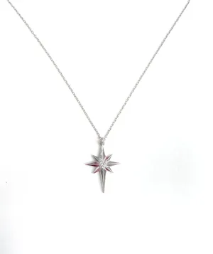925 Sterling Silver North Star Necklace with Zircon Stone  Elegant Gift for Women, Adjustable Chain, Perfect for Birthdays, Anniversaries, and Special Occasions