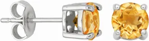 Amazon Essentials Sterling Silver Round Birthstone Stud Earrings (previously Amazon Collection)