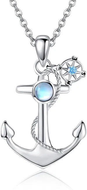Anchor Necklace 925 Sterling Silver Anchor Pendant Sailor Necklace Nautical Jewelry Anchor Jewelry for Women