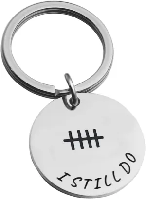 Anniversery Gift Tally Mark Keychain I Still Do Keyring Wedding Anniversery Gift for Husband Wife Couples Keychain