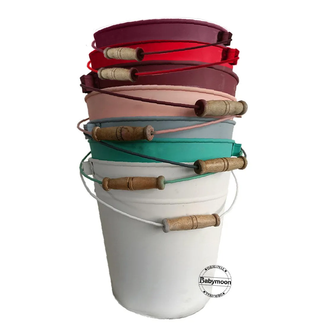 Babymoon Rustic Metal Bucket Photoshoot Prop Furniture Properties