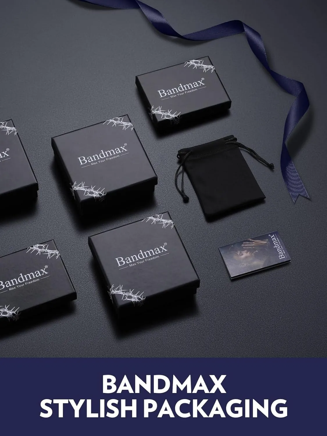 Bandmax Mens Viking Pendant Necklace Stainless Steel Thor Hammer Charm Viking Runes Charm Norse Amulet Jewelry Gift for Men Husband Father Son