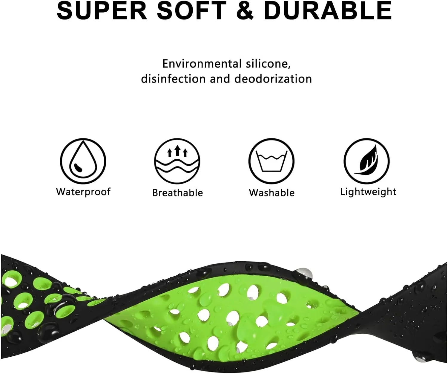BISONSTRAP 20mm 22mm Watch Bands for Men and Women, Ventilated Silicone Watch Straps, Quick Release Sport Loop Band