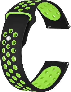 BISONSTRAP 20mm 22mm Watch Bands for Men and Women, Ventilated Silicone Watch Straps, Quick Release Sport Loop Band