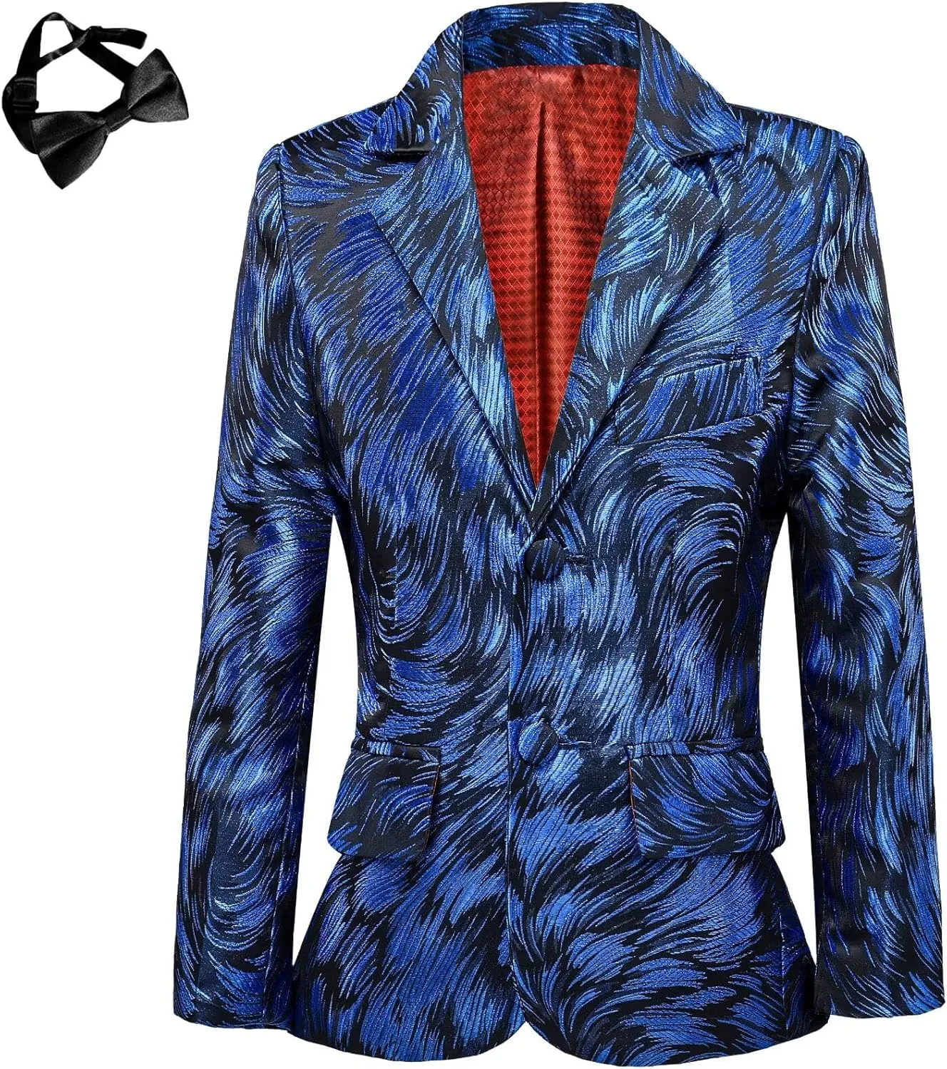 Boys Blazer Coat Slim Fit Jacket Formal Embroidery Suit Blazer for Kids Sport Coat Ring Bearer Outfit