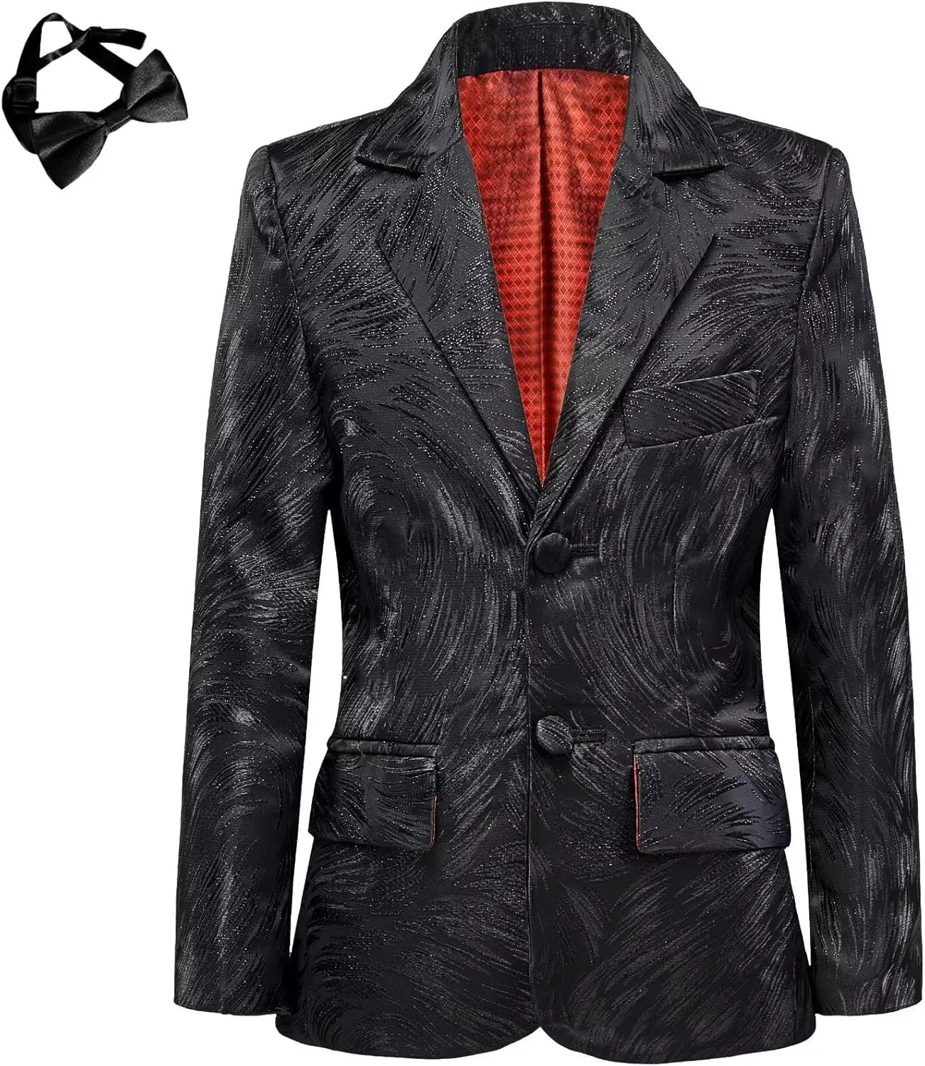 Boys Blazer Coat Slim Fit Jacket Formal Embroidery Suit Blazer for Kids Sport Coat Ring Bearer Outfit