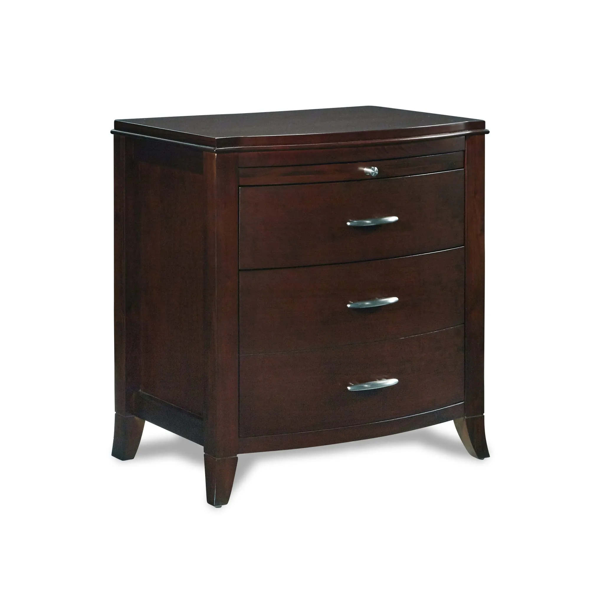 Brighton Charging Station Nightstand in Cinnamon
