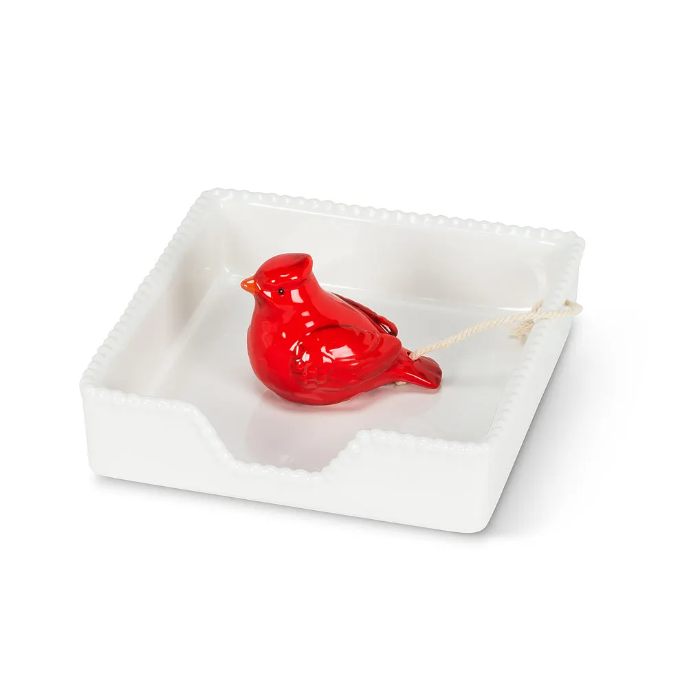 Cardinal Cocktail Napkin Holder