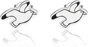 CENWA Tiny Seagull Bird Stud Earrings Nautical Seagulls Studs Wild Birds Jewelry
