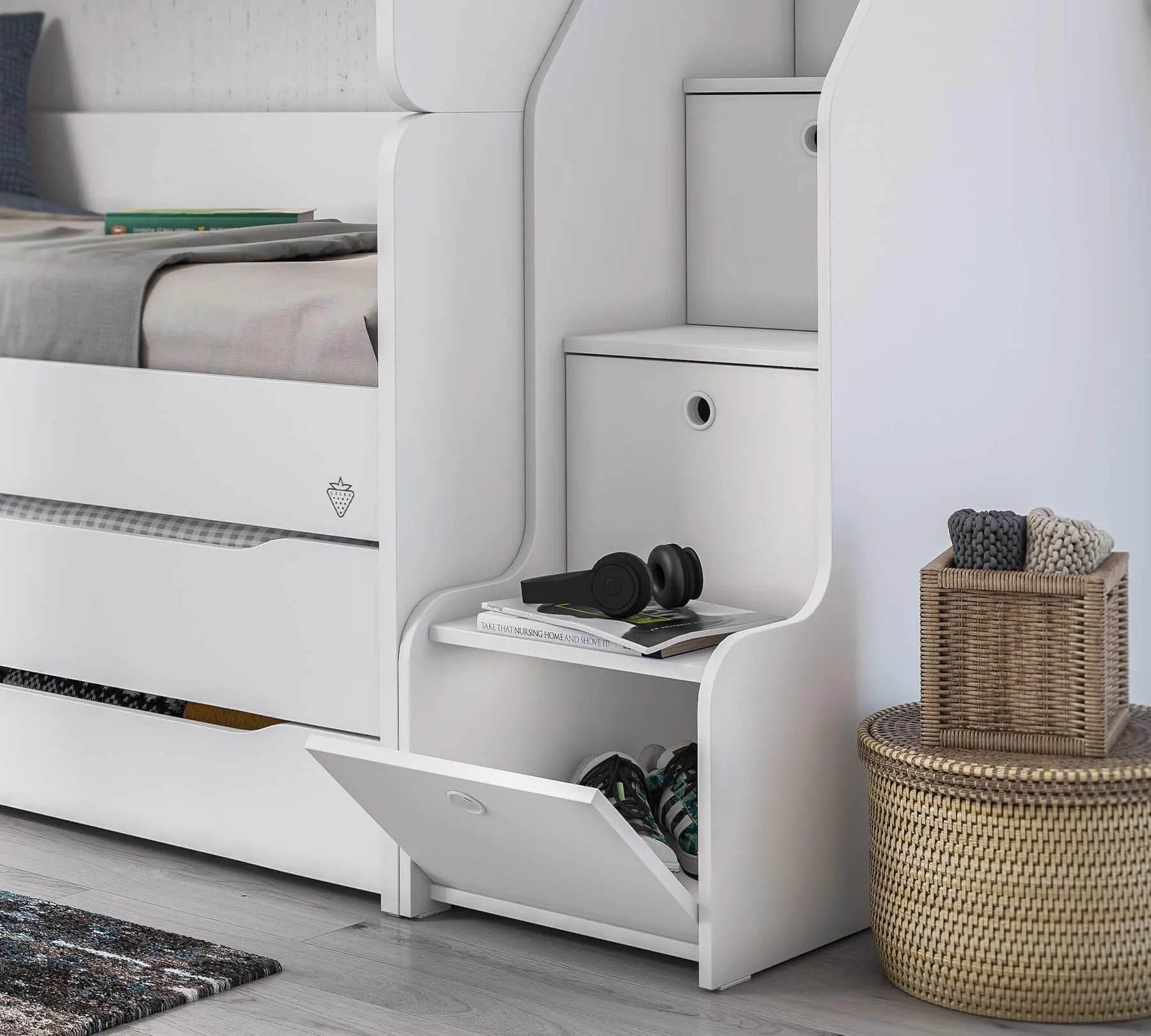 Cilek Studio Bunk White