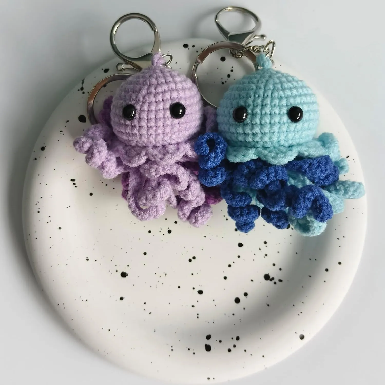 Crochet Keychain Cute Kawaii Key chain Accessories Backpack Purse Keychain Charms Handmade Gift for Women