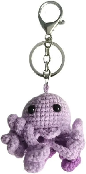 Crochet Keychain Cute Kawaii Key chain Accessories Backpack Purse Keychain Charms Handmade Gift for Women