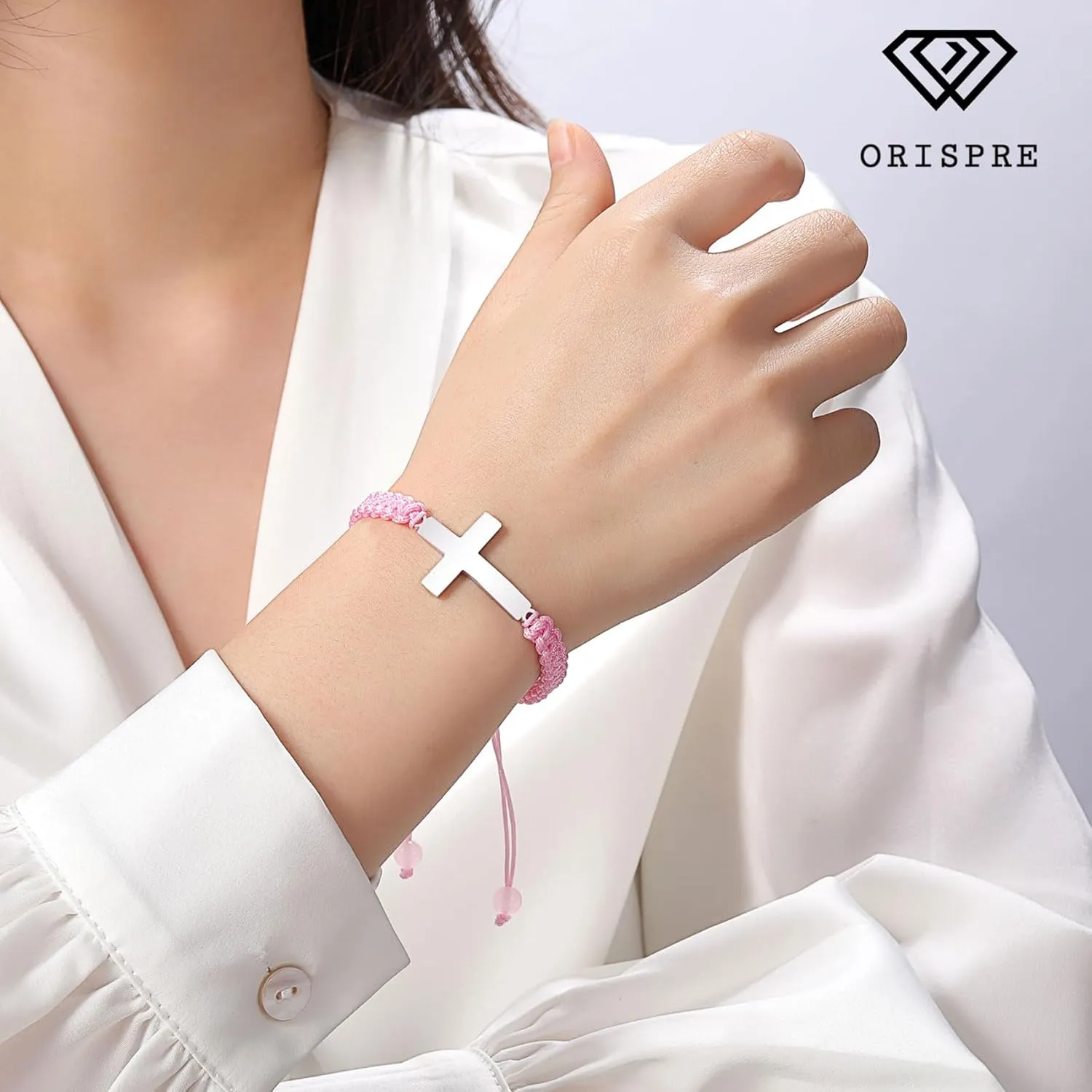 Cross Braided Bracelet for Girls Easter Birthday Christmas Gifts for Daughter Granddaughter Niece
