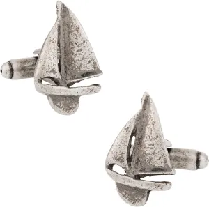 Cuff-Daddy Nautical Sailing Sailboat Cufflinks with Presentation Box with Presentation Box