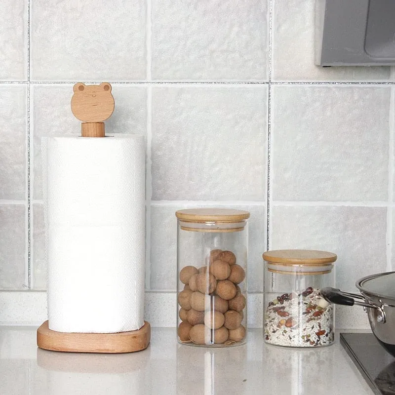 Cute Animal Solid Wood Tissue Holder