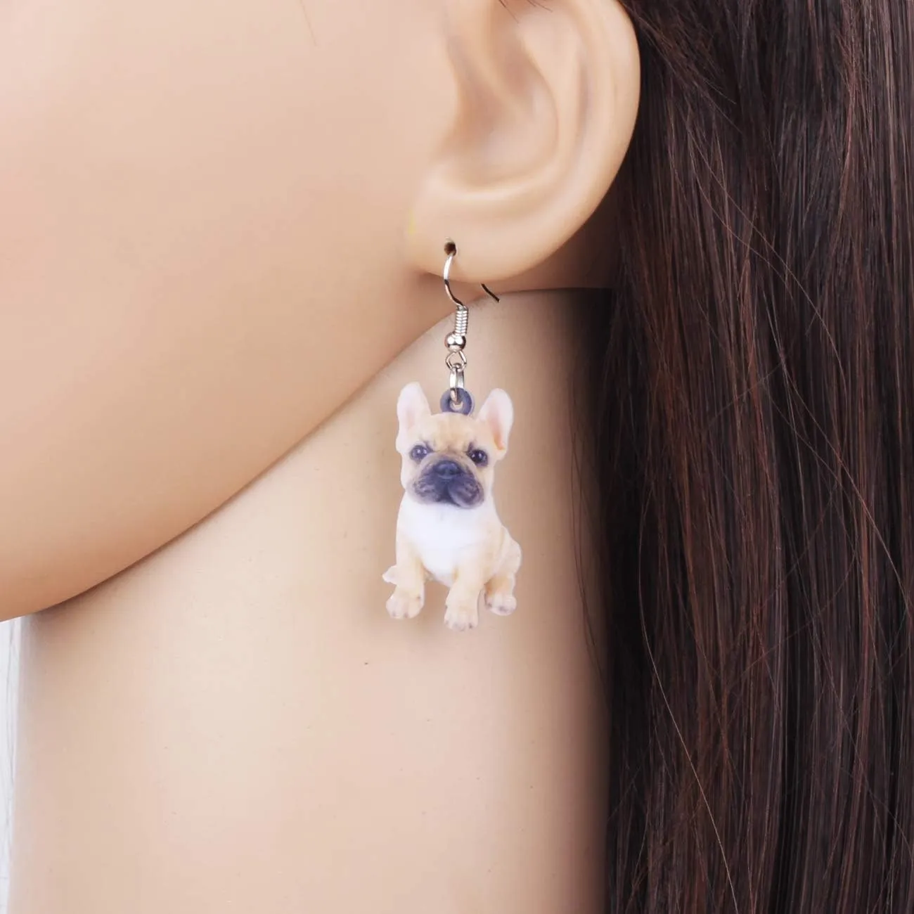 DOWAY Acrylic Dog Earrings Dangle Drop Fashion Pet Jewelry for Women Charm Gift