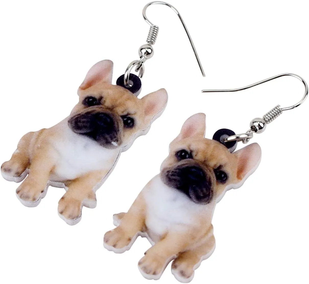 DOWAY Acrylic Dog Earrings Dangle Drop Fashion Pet Jewelry for Women Charm Gift