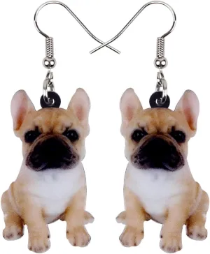 DOWAY Acrylic Dog Earrings Dangle Drop Fashion Pet Jewelry for Women Charm Gift