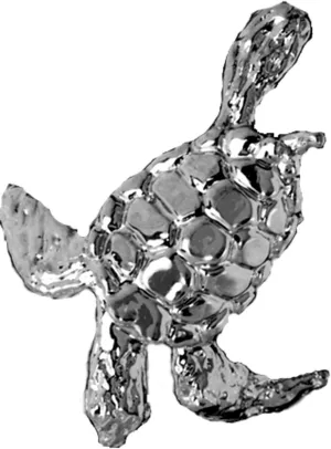 Ear Charms Nautical Sea Turtle Ear Cuff Non-pierced Sea Life Earring Wrap Right in Sterling Silver