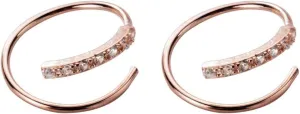 Ear Climber Crawler Cuff Earrings Sterling Silver CZ Line Wrap Earring Dianty Piercing Huggie Hoops for Women