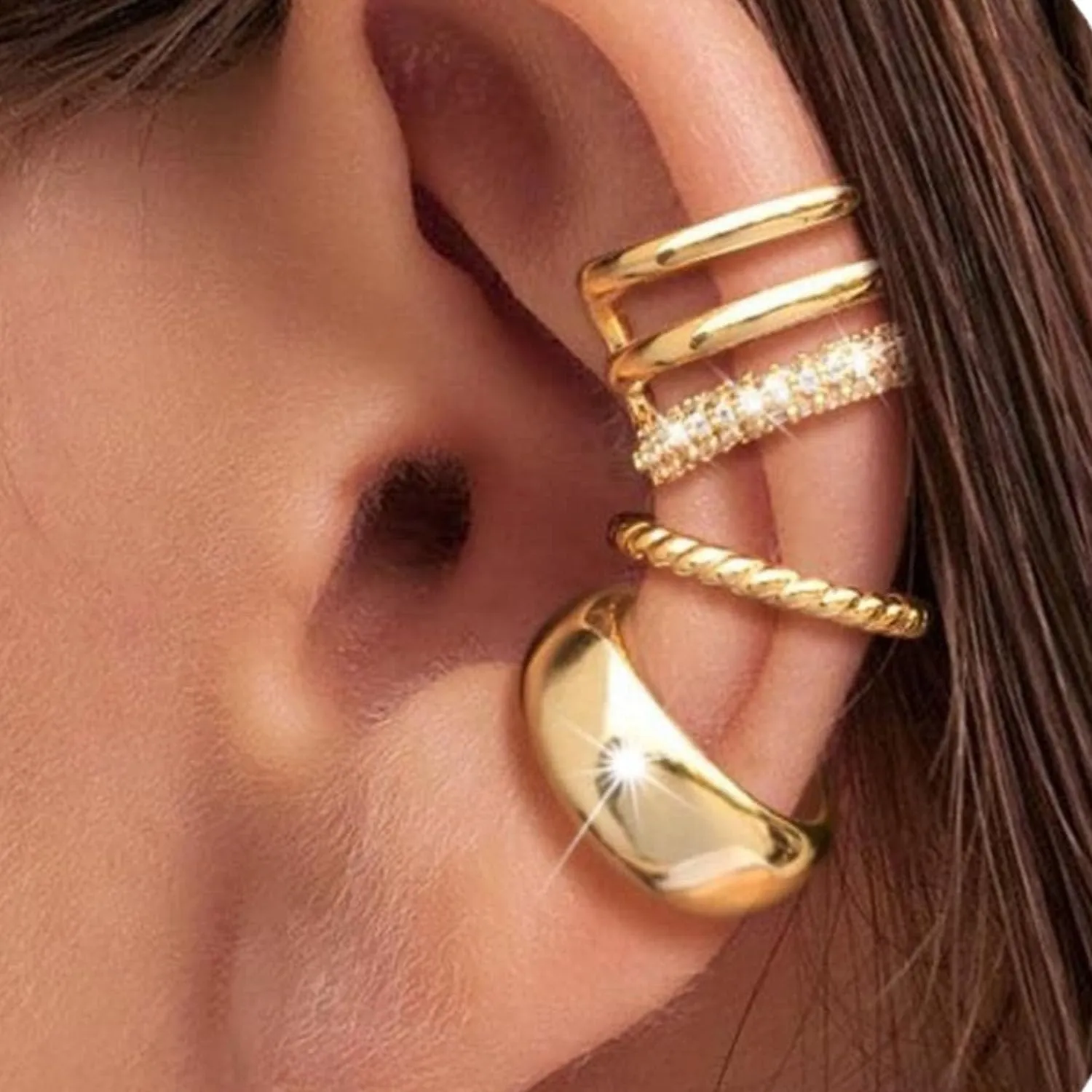 Ear Cuff for Women Ear Cuffs Non Piercing Gold Ear Cuff Earrings Trendy Earring Cuffs Non Pierced Earrings for Women Jewelry