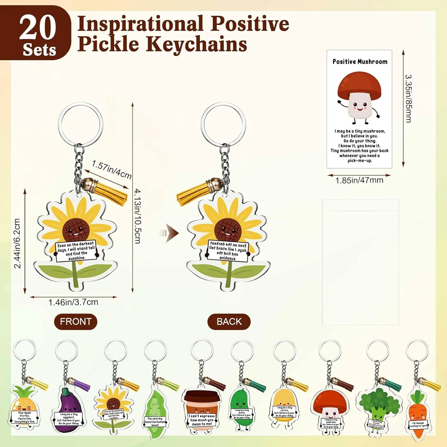End of Year Student Gifts from Teacher Emotional Support Keychain Mental Health Awareness CNA Week Graduation Gifts