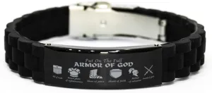 Ephesians 6:10,Put On The Full Armor Of God,Inspirational bracelet,Engraved Bible Verse Bracelet,jesus bracelet,Faith,Family Bible Scripture Christian Gift
