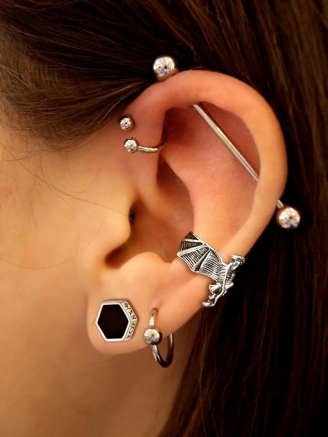 FaithHeart Ear Cuff Earrings for Women Non Piercing Lightweight Sterling Silver Ear Cuff for Non Pierced Ears Hypoallergenic Fake Earrings with Gift Box