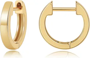 Gacimy Gold Huggie Earrings for Women, 14K Real Gold Plated, Small Hoop Earrings Cartilage Ear Cuff