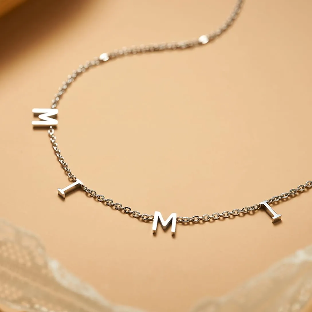 Grandma Gift Pave Mimi Gigi Necklace Nana Letter Necklace with Message Card Grandma Necklace Gift from Grandson Granddaughter Mimi Birthday Gift