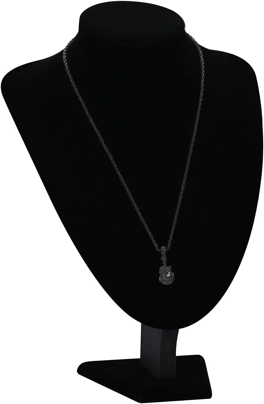 Guitar Urn Necklace for Ashes Stainless Steel Cremation jewelry Crystal Guitar Lover Music Keepsake Memorial Pendant for Men Women Gift