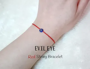 Hand Made EVIL EYE Bracelet Red String Bracelet Amulet Kabbalah Protection Bracelet Red String Of Fate Birthday Friendship Bracelet Lucky Charm Healing Anxiety Couple Women Men Teenagers