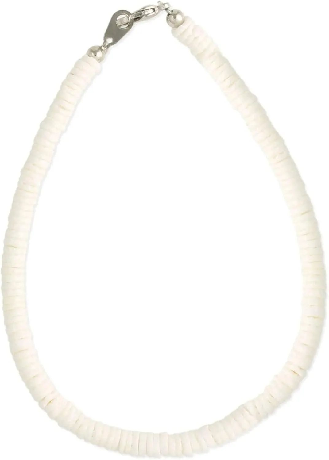 Hawaiian Heishi Puka Shell Surfer Anklet Lobster Clasp Closure