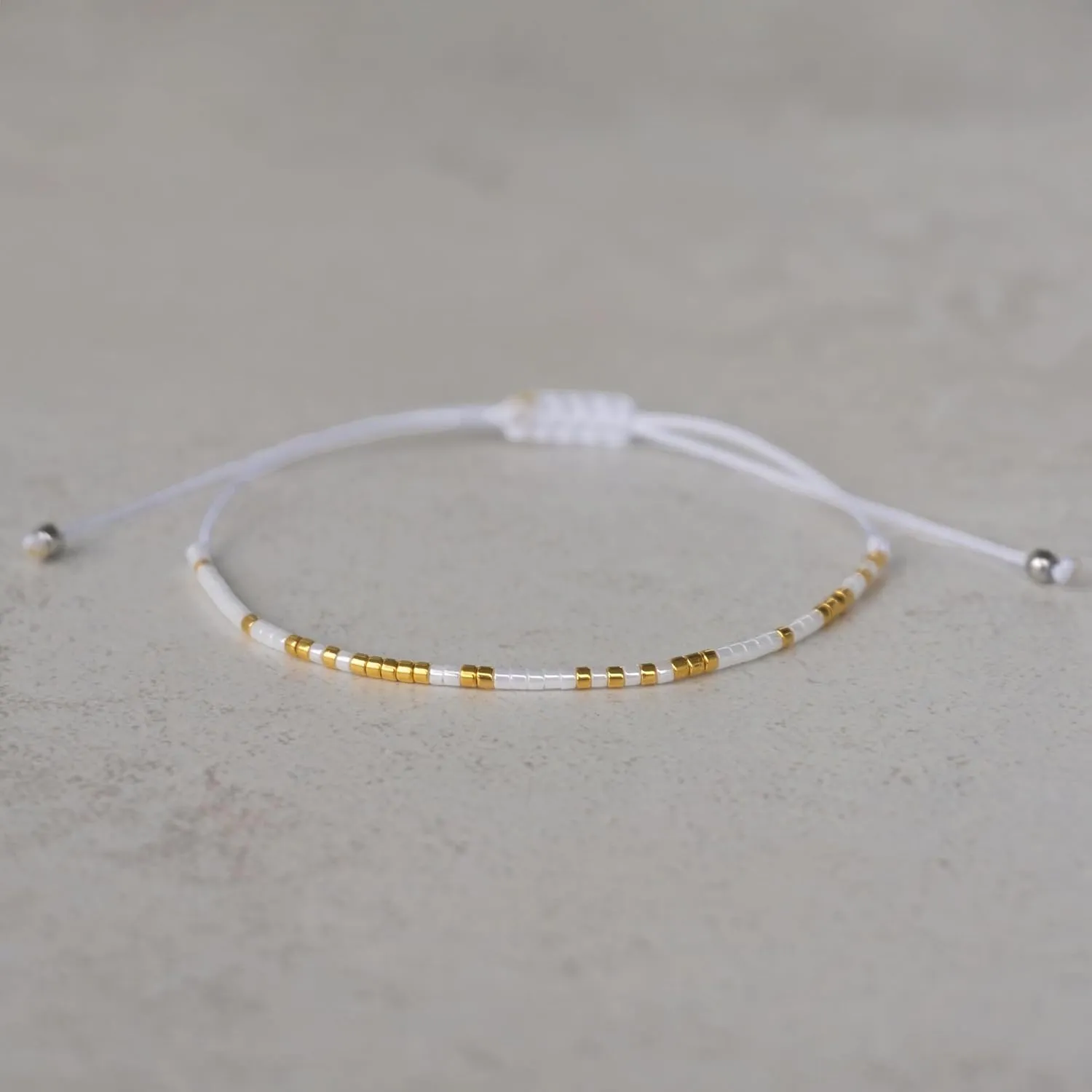I'd Help You Bury The Body Morse code bracelet, Best friend gift, Christmas gift, Friendship bracelet, Gifts for best friend female, Party favor, Friend group gift (Gold - White, White cord)