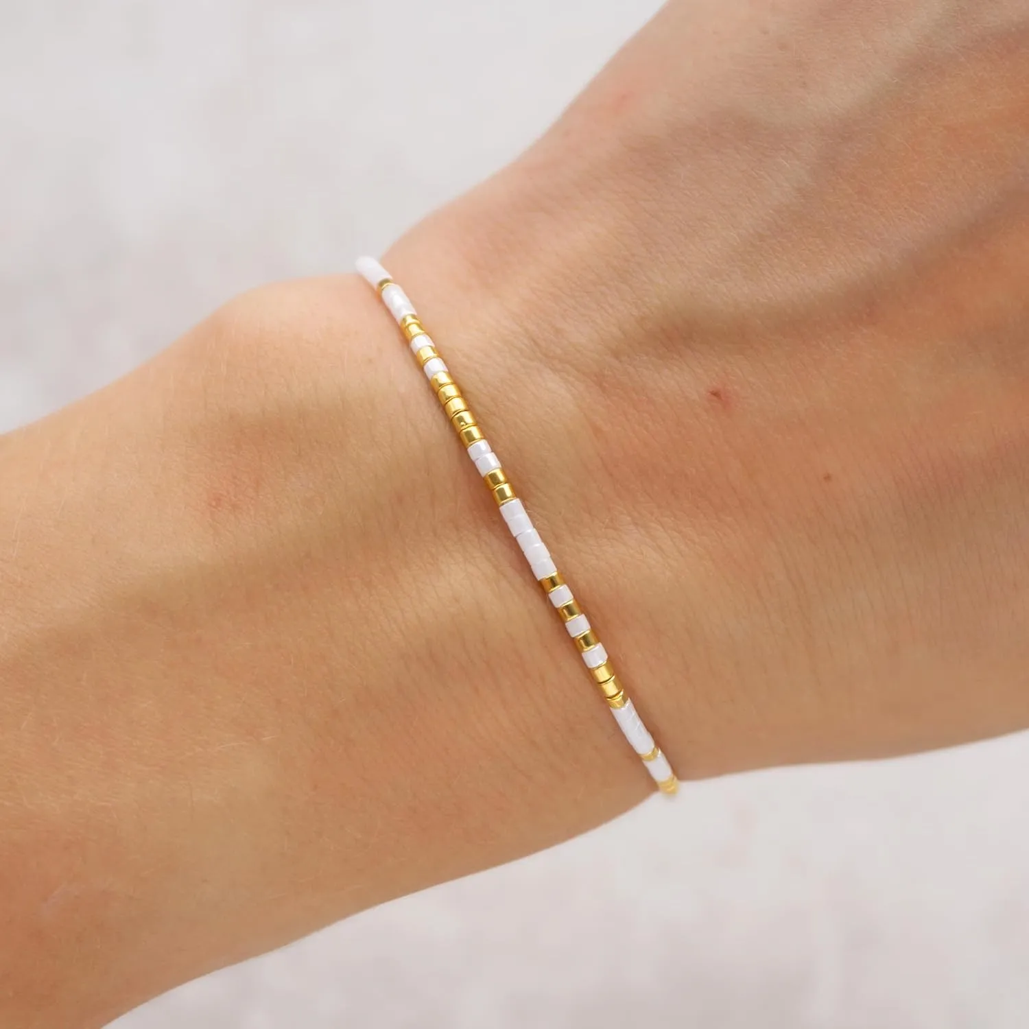 I'd Help You Bury The Body Morse code bracelet, Best friend gift, Christmas gift, Friendship bracelet, Gifts for best friend female, Party favor, Friend group gift (Gold - White, White cord)