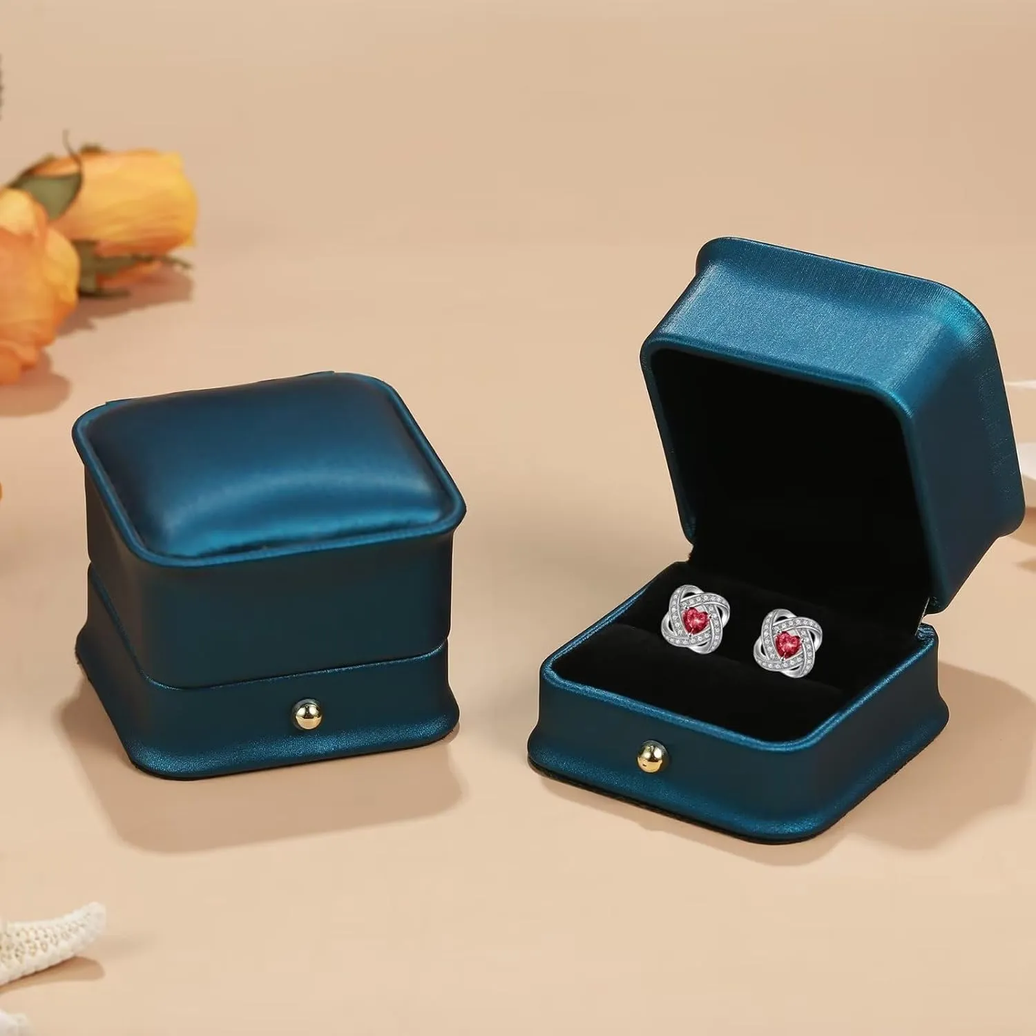 Iefil 925 Sterling Silver Birthstone Earrings for Women - Anniversary Valentines Day Gifts for Her, Mothers Day Birthday Gifts for Women Wife Mom Daughter