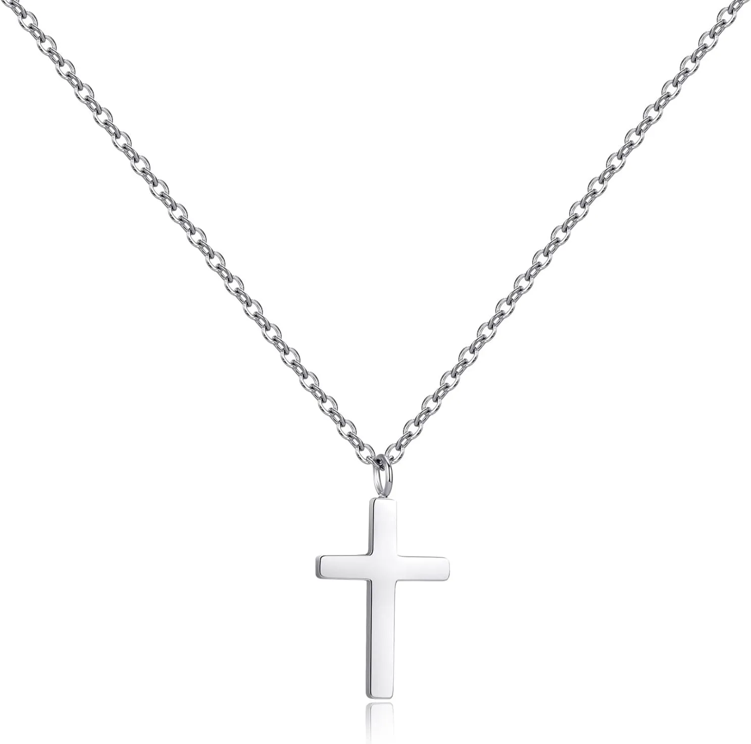 Joxevyia Cross Necklace for Women 14K Gold Cubic Zirconia Cross Necklace Elegant Crystal Cross Pendant Simple Faith Jewelry Easter Gift for Women