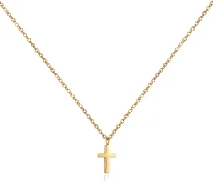 Joxevyia Cross Necklace for Women 14K Gold Cubic Zirconia Cross Necklace Elegant Crystal Cross Pendant Simple Faith Jewelry Easter Gift for Women