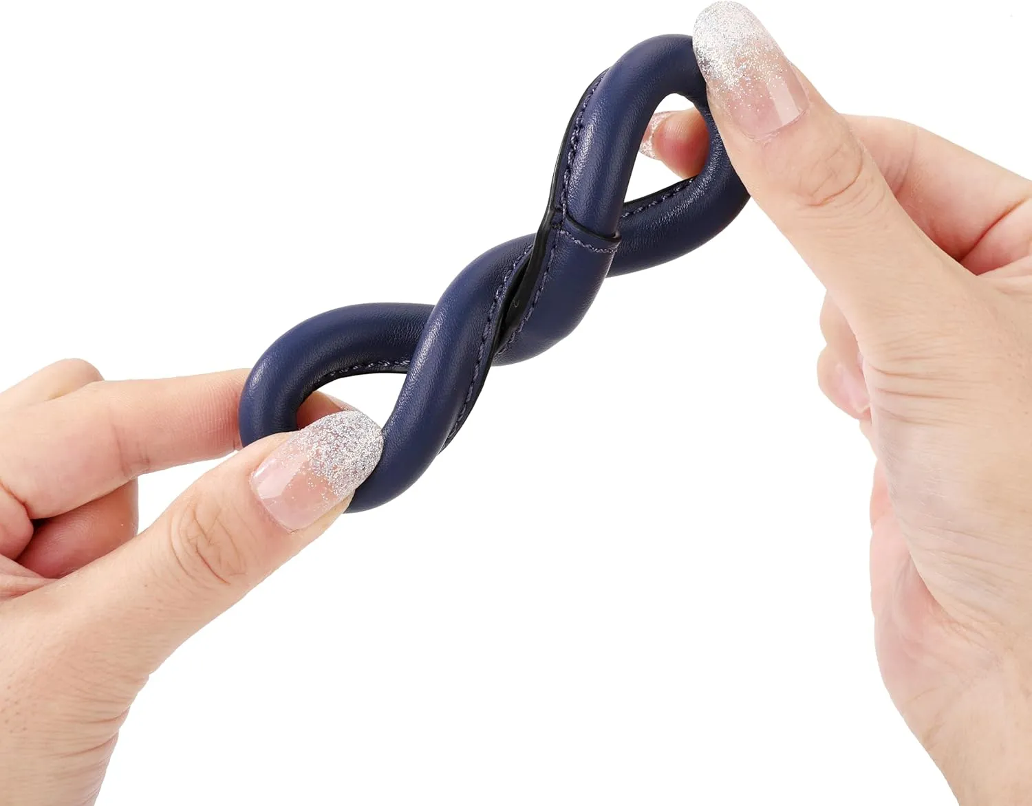 Junyuerly Wristlet Bracelet Keychain PU Leather Key chain Silicone Bangle Key Ring for Women Girls